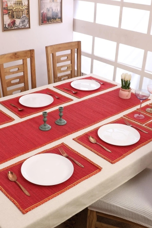 silpakarman-bamboo-dining-mats-red-set-of-13-red