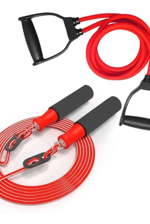 double-toning-tube-resistance-tube-skipping-rope-jump-rope-resistance-tube-red