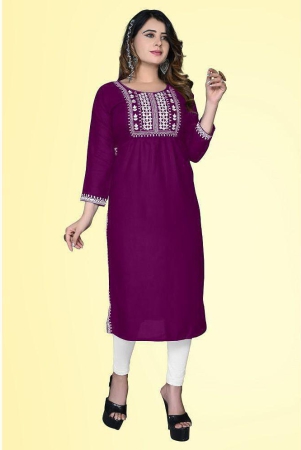 haya-fashion-magenta-rayon-womens-straight-kurti-pack-of-1-none