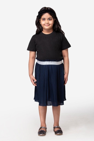 hoop-hippo-kids-navy-blue-poly-georgette-skirt-8-9-years