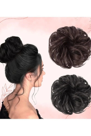 lykaa-blackbrown-womens-hair-bun-pack-of-2-blackbrown