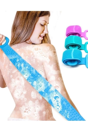 trending-tail-double-side-back-scrub-shower-belt-family-pack-short-handle-back-scrubber-pack-of-3