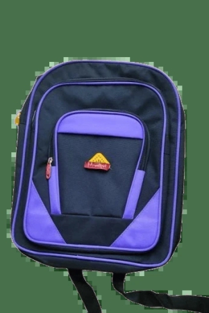 PRUDHVI SCHOOL BAGS- Classic Black and Purple School Bag