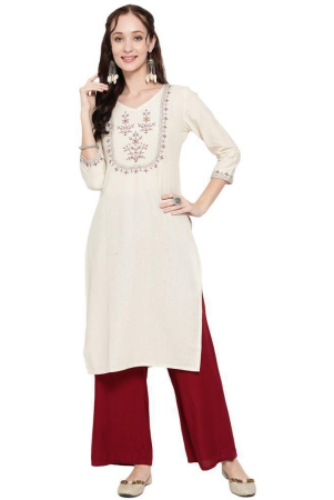 antaran-cotton-blend-embroidered-straight-womens-kurti-white-pack-of-1-none