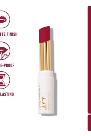 myglamm-lit-creamy-matte-lipstick-flirtini-classic-deep-red-shade-long-lasting-creamy-demi-matte-finish-slim-lipstick-37gflirtini