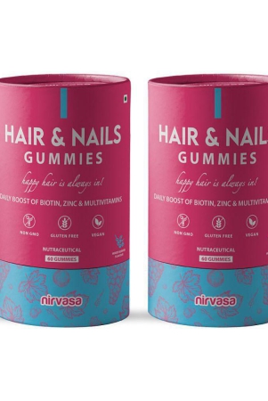 nirvasa-hair-nails-gummies-for-hair-growth-glowing-skin-and-nails-health-enriched-with-biotin-beta-sitosterol-10-sesbania-2b-2-x-60-gummies