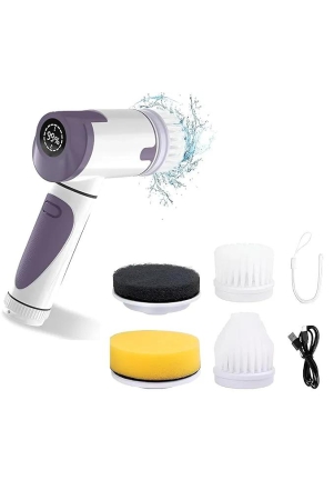 roll-over-image-to-zoom-in-vodiq-electric-spin-scrubber-electric-cleaning-brush-scrubber-with-4-replaceable-cleaning-heads-handheld-electric-power-shower-rechargeable-cleaning-bathroom-kitche