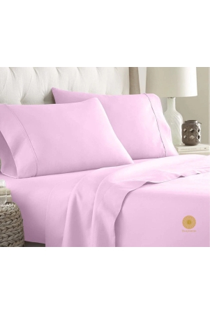 100-cotton-premium-bedsheet-300-tc-pink