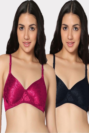 in-care-lingerie-multicolor-polyester-heavily-padded-womens-everyday-bra-pack-of-2-none