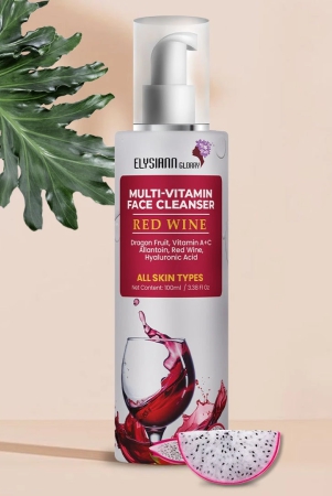 Multi Vitamin Face Cleanser Dragon Fruit, Allantoin, Red Wine, Hyaluronic Acid, Enriched with Vitamin A+C