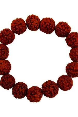 yuvi-shoppe-brown-unisex-panch-mukhi-rudraksha-bracelet