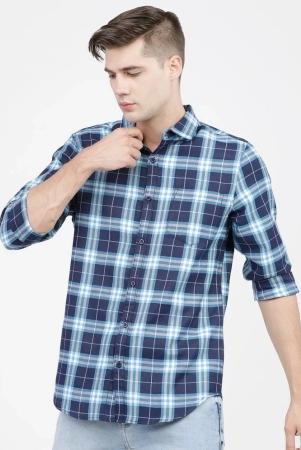 ketch-cotton-blend-slim-fit-checks-full-sleeves-mens-casual-shirt-blue-pack-of-1-none