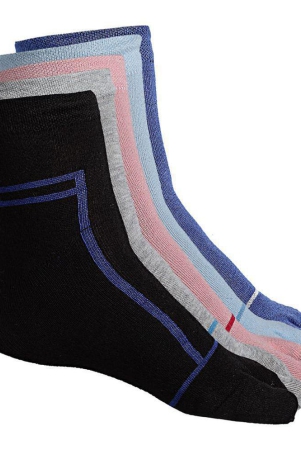 texlon-multicolor-cotton-womens-ankle-length-socks-pack-of-5-none