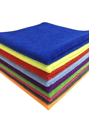 softspun-microfiber-cloth-40x40-cms-10-piece-towel-set-340gsm-multicolor-thick-lint-streak-free-multipurpose-cloths-automotive-microfibre-towels-for-car-bike-cleaning-polishing-deta