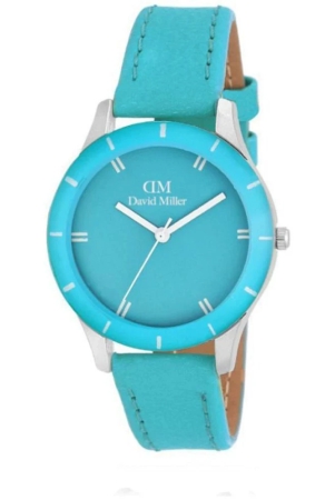 david-miller-green-pu-analog-womens-watch