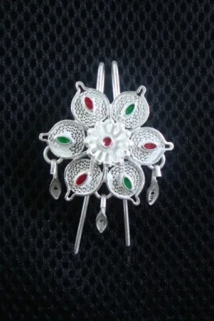 silver-filigree-hair-pin-floral-hp009