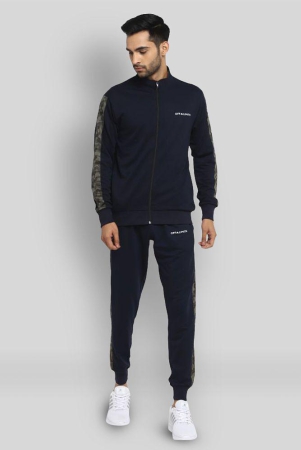 OFF LIMITS - Navy Blue Polyester Regular Fit Solid Mens Sports Tracksuit ( Pack of 1 ) - XXL