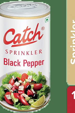 Catch Black Pepper Sprinklers - Adds Flavour & Aroma, 100 G Can