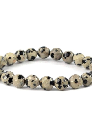 ekdant-dalmatian-jasper-bracelet-natural-crystal-healing-bracelet-gemstone-jewellery-beaded-stone-bracelet-for-men-women-bead-size-8-mm