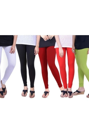 tcg-combo-of-5-leggings-rama-green-red-maroon-black-whitegl504-s