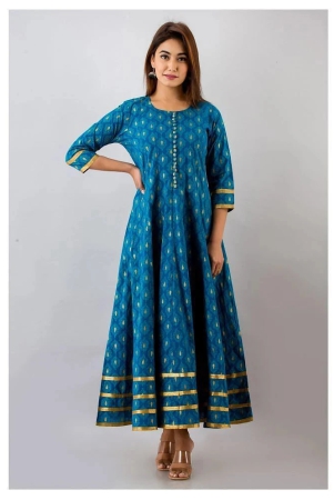 svarchi-blue-cotton-womens-anarkali-kurti-pack-of-1-m