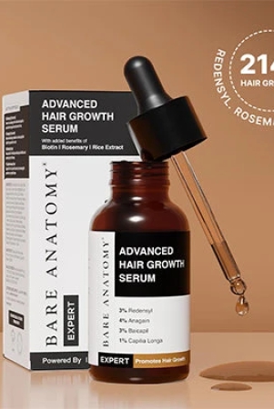 Advanced Hair Growth Serum with Redensyl, Rosemary, Rice Water (30 ml)