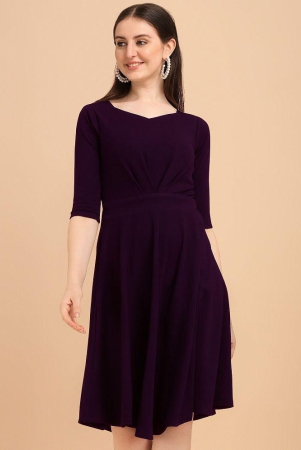 sheetal-associates-purple-cotton-blend-womens-fit-flare-dress-pack-of-1-none