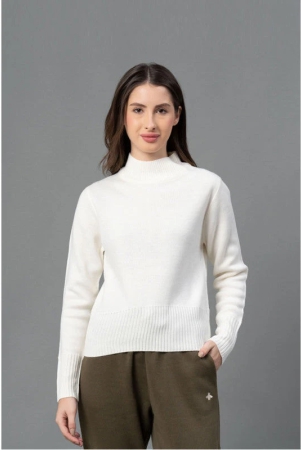 Mode By RedTape Women Off White Solid Sweater