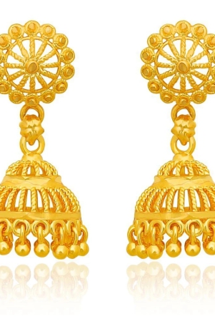 luv-fashion-golden-jhumki-earrings-pack-of-1-golden