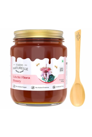 farm-naturelle-litchi-forest-flower-wild-honey-1000g150gm-extra100-pure-honey-raw-unfilteredunprocessedlab-tested-honey-in-glass-jar-with-engraved-virgin-wooden-spoon