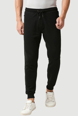 Bewakoof - Black Cotton Blend Men's Joggers ( Pack of 1 ) - M, Black