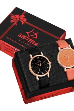 septem-orange-leather-analog-womens-watch