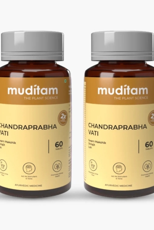 muditam-chandraprabha-vati-health-supplement-to-manage-blood-sugar-pack-of-2-bottles-120-tablets