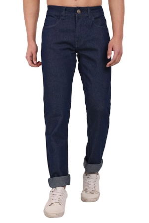 MEGHZ Men Solid Blue Ricardo Slim Fit Jeans