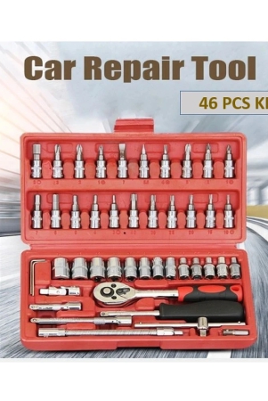 RG 46 in 1 Pcs Tool Kit & Screwdriver and Socket Set Multi Purpose Combination Tool Case Precision Socket Set