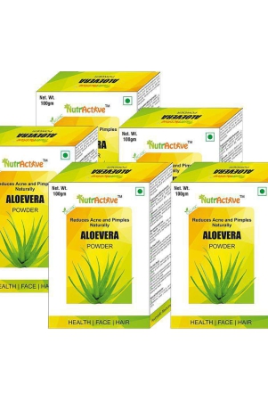 NutrActive Aloevera Powder 100 gm Pack Of 5