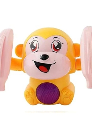 sevriza-dancing-and-spinning-rolling-doll-tumble-monkey-toy-voice-control-banana-monkey-with-musical-toy-for-kids-multi-color