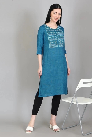 alena-rayon-embroidered-straight-womens-kurti-blue-pack-of-1-none