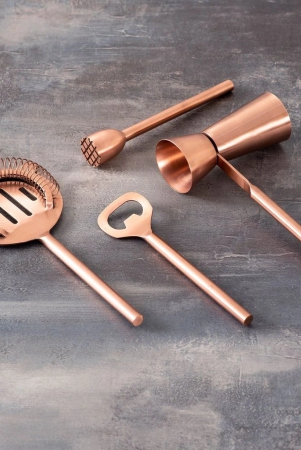 Gallant Stainless Steel Bartender Tools in Copper Color