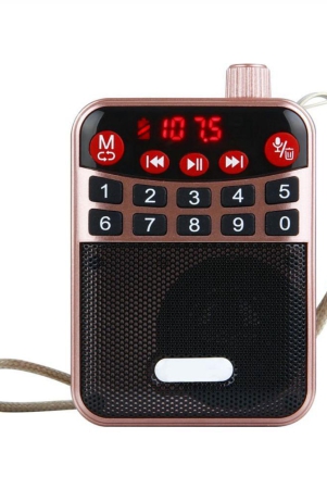 neo-m63-vp-radio-5-w-bluetooth-speaker-bluetooth-v50-with-usbsd-card-slot-playback-time-6-hrs-pink-pink