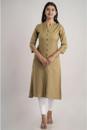 mauka-khaki-rayon-womens-a-line-kurti-pack-of-1-none