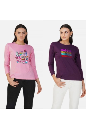 chozi-multi-color-cotton-blend-regular-fit-womens-t-shirt-pack-of-2-none