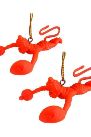 divya-mantra-combo-of-two-orange-flying-hanuman-car-mirror-hangings-dcor