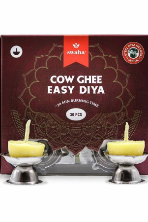 swaha-easy-cow-ghee-diay-with-2-steel-diya