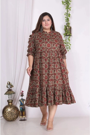 swasti-cotton-blend-printed-anarkali-womens-kurti-rust-pack-of-1-none