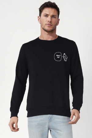 urbanmark-men-regular-fit-printed-full-sleeves-round-neck-fleece-sweatshirt-black-none