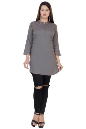 jc4u-grey-rayon-womens-straight-kurti-pack-of-1-none