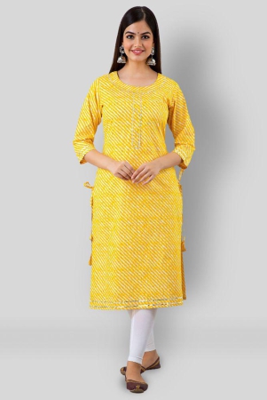 lee-moda-yellow-cotton-blend-womens-straight-kurti-l