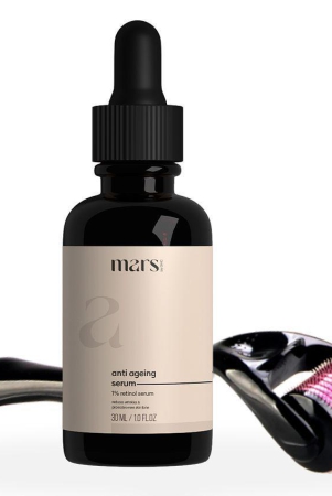 mars-by-ghc-anti-aging-serum-with-retinol-hyaluronic-acid-vitamin-c-30-ml-derma-roller-05mm-set-of-2