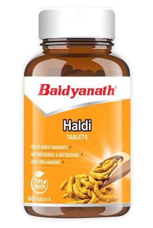 Baidyanath Haldi (Turmeric) Tablets | (60 Tablets) Tablet 60 no.s